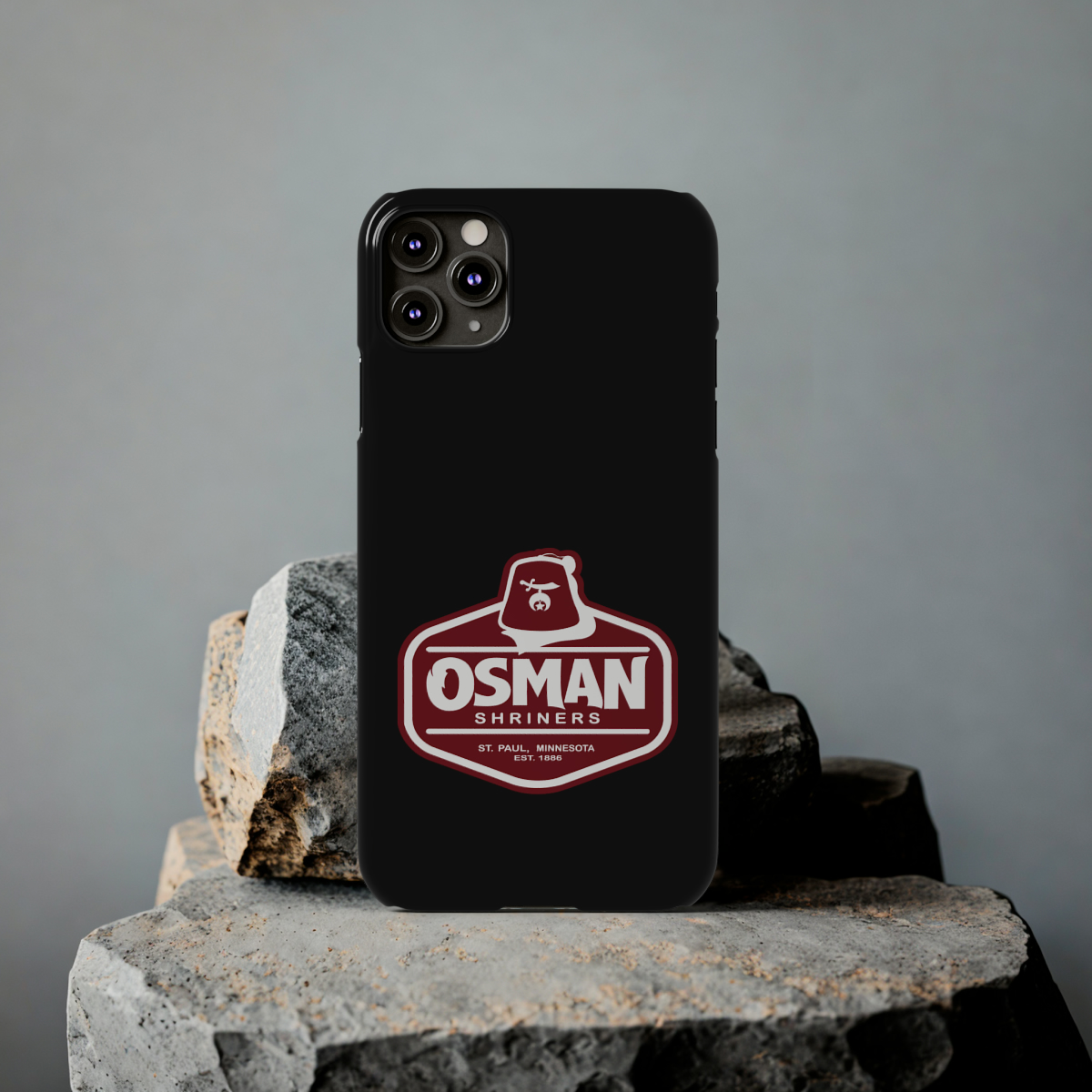 Osman Shrine Slim Phone Case Black - Image 27