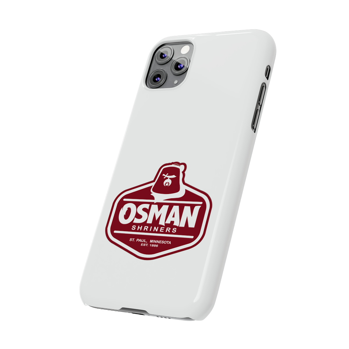 Osman Shrine Slim Phone Case White - Image 25