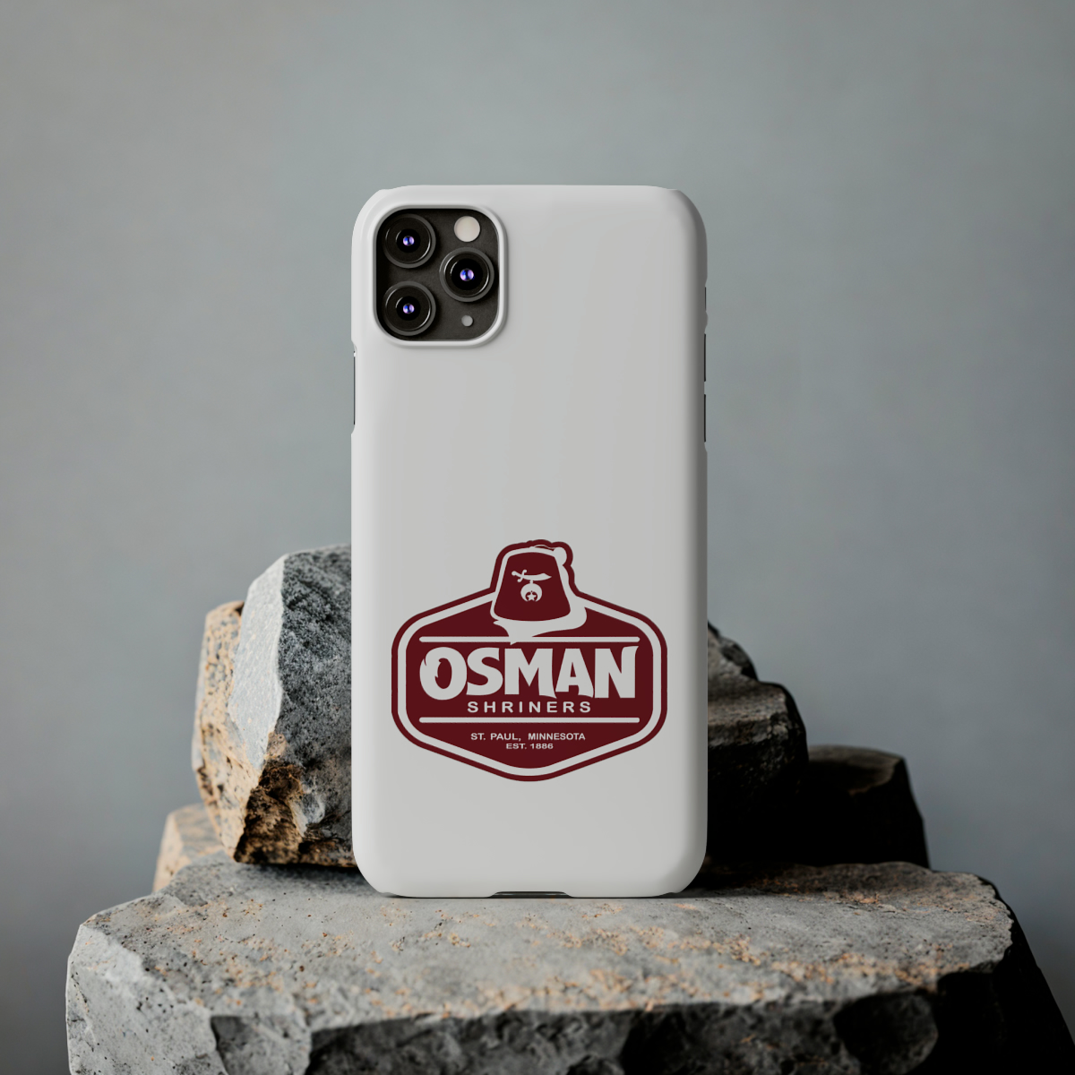 Osman Shrine Slim Phone Case White - Image 27