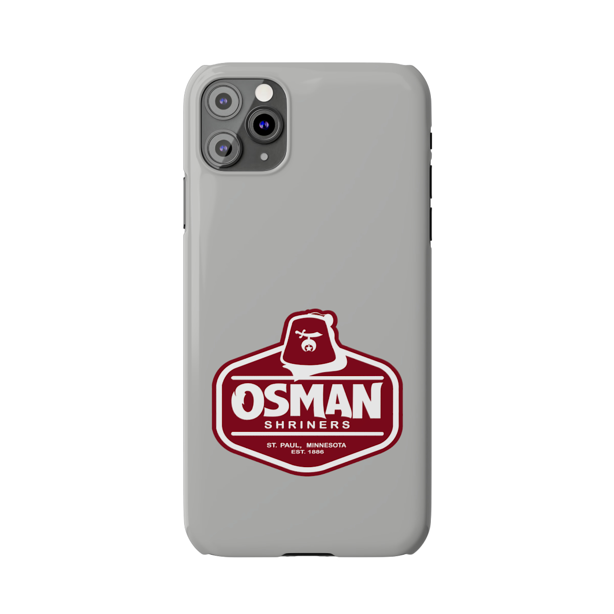 Osman Shrine Slim Phone Case Light Grey - Image 24