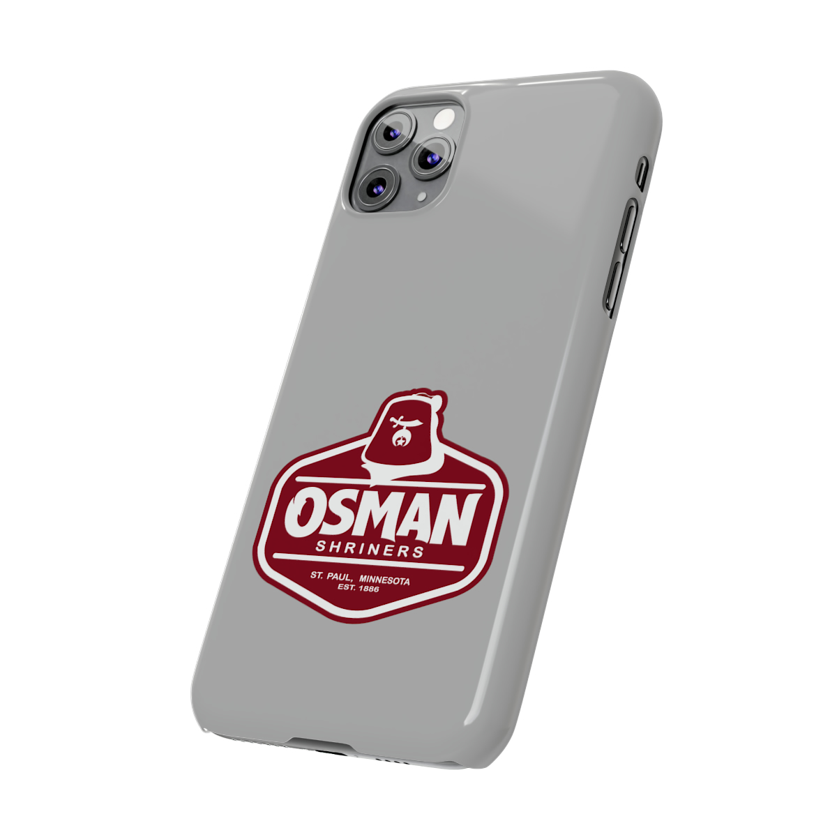 Osman Shrine Slim Phone Case Light Grey - Image 25