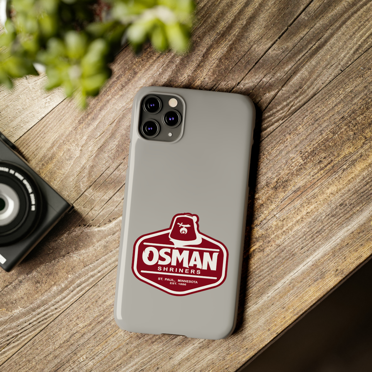 Osman Shrine Slim Phone Case Light Grey - Image 26