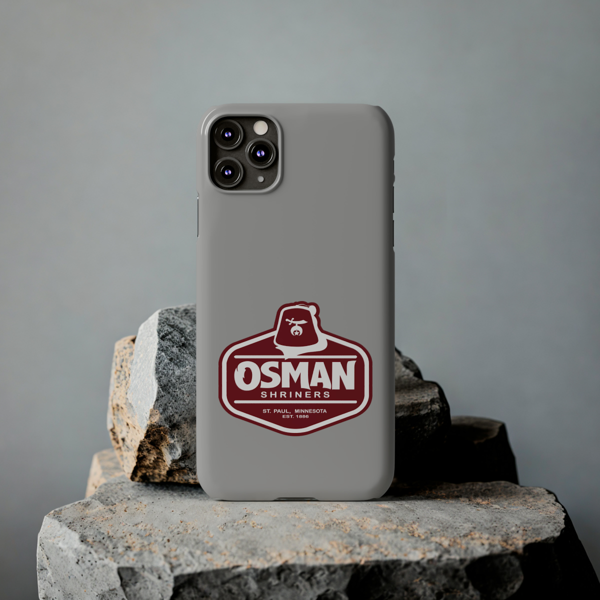Osman Shrine Slim Phone Case Light Grey - Image 27