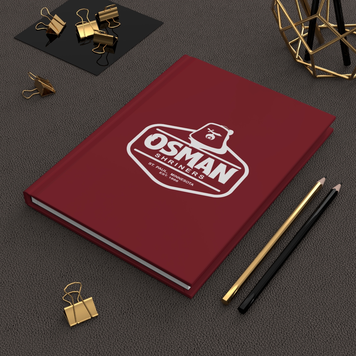 Osman Shrine Hardcover Journal Matte (Shrine Red) - Image 6