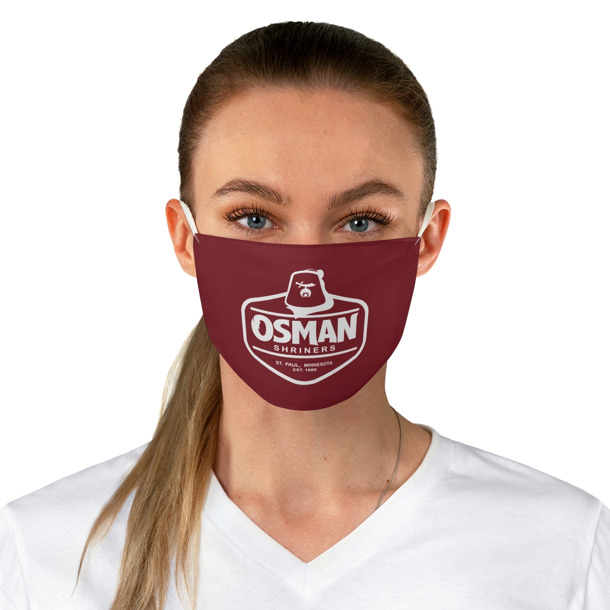 Osman Shrine Fabric Face Mask Shrine Red - Image 2