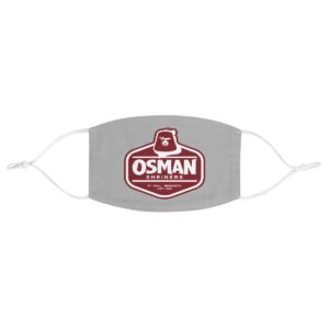 Osman Shrine Fabric Face Mask Light Grey