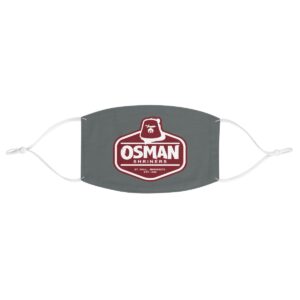 Osman Shrine Fabric Face Mask Dark Grey