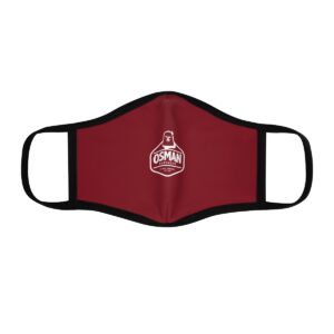 Osman Shrine Fitted Polyester Face Mask Shrine Red