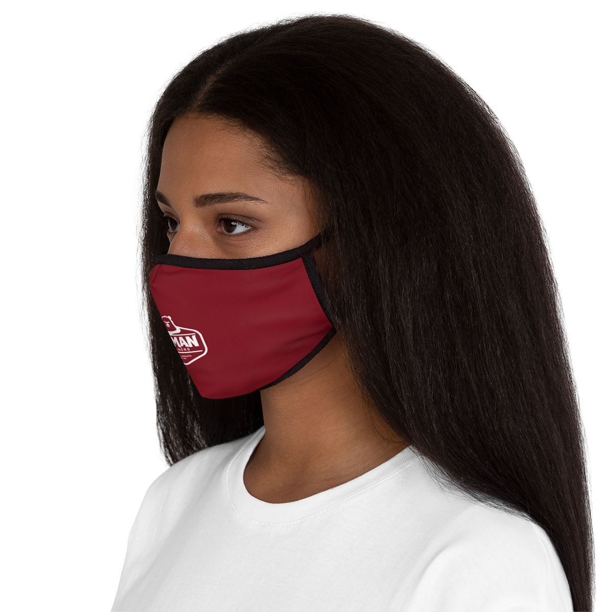Osman Shrine Fitted Polyester Face Mask Shrine Red - Image 5