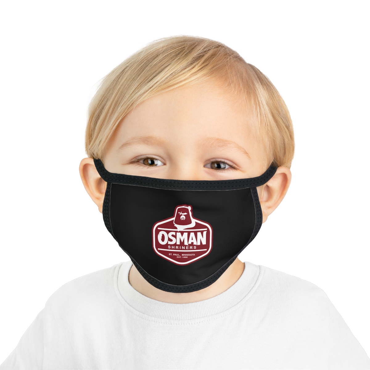 Osman Shrine Kid's Face Mask Black - Image 4