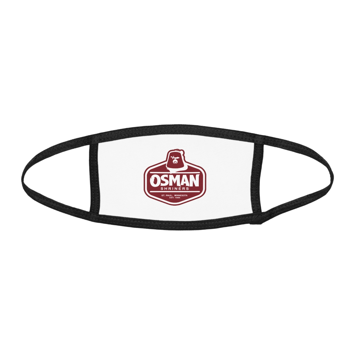 Osman Shrine Kid's Face Mask White