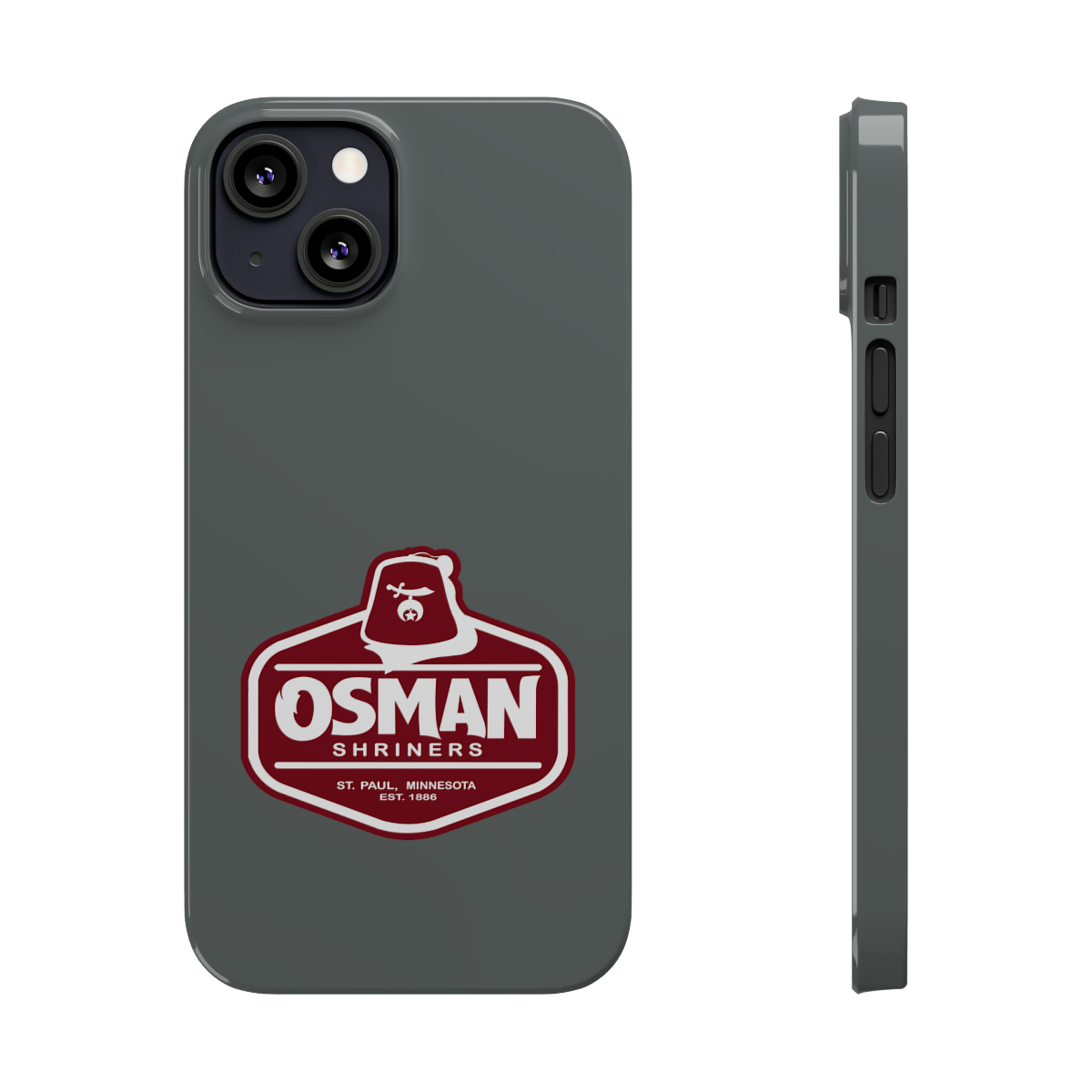 Osman Shrine Slim Phone Case Dark Grey - Image 28