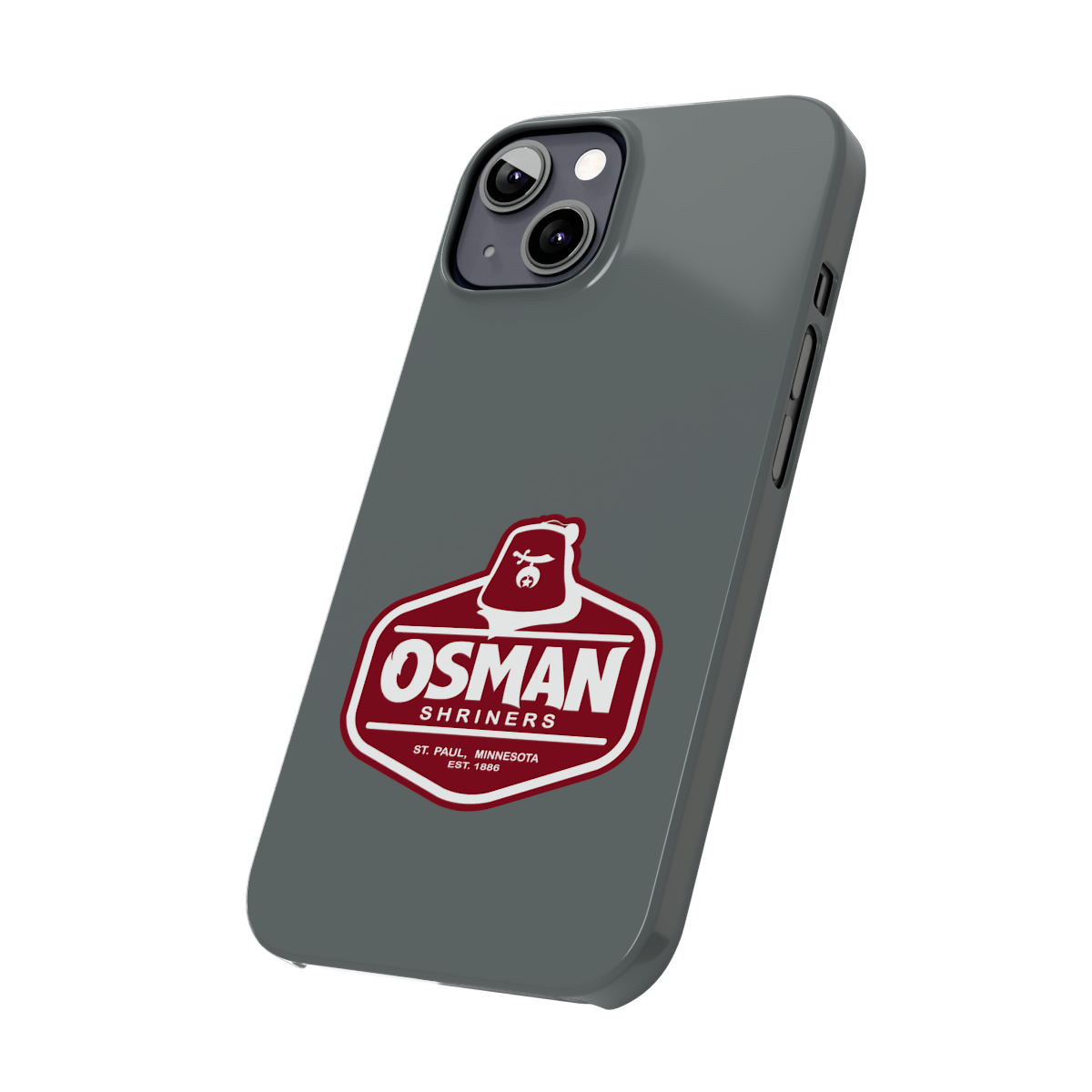 Osman Shrine Slim Phone Case Dark Grey - Image 30