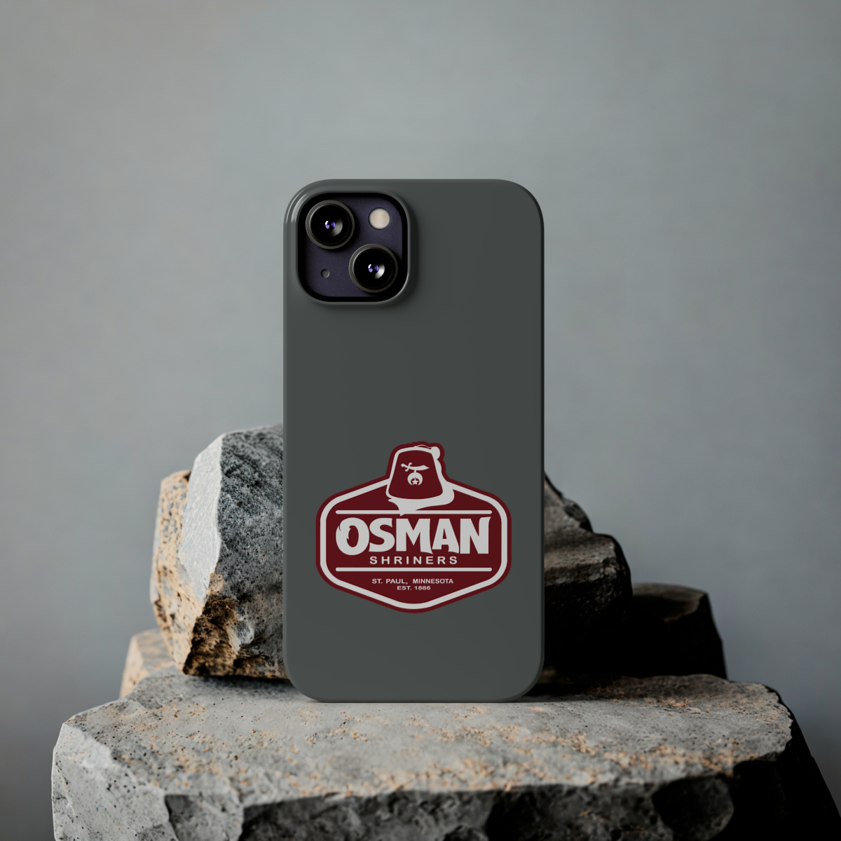 Osman Shrine Slim Phone Case Dark Grey - Image 32
