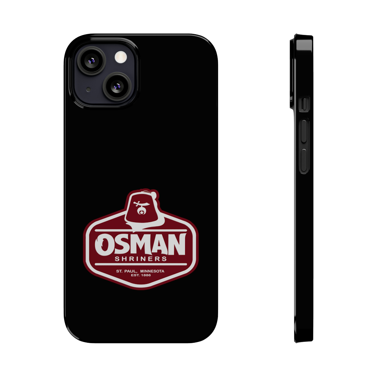Osman Shrine Slim Phone Case Black - Image 28
