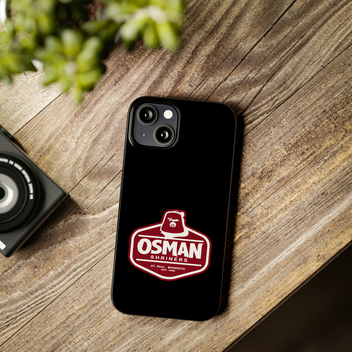 Osman Shrine Slim Phone Case Black - Image 31
