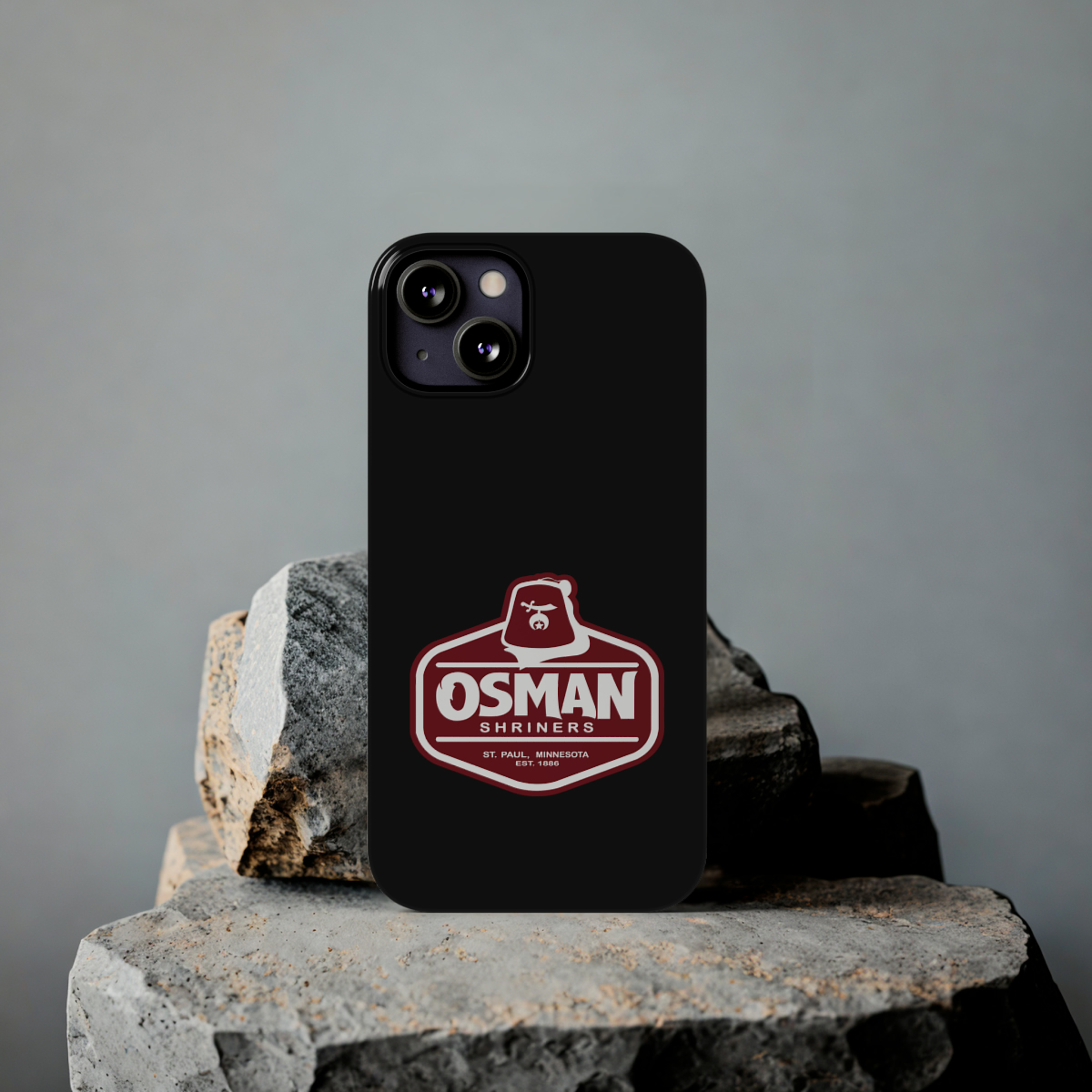 Osman Shrine Slim Phone Case Black - Image 32