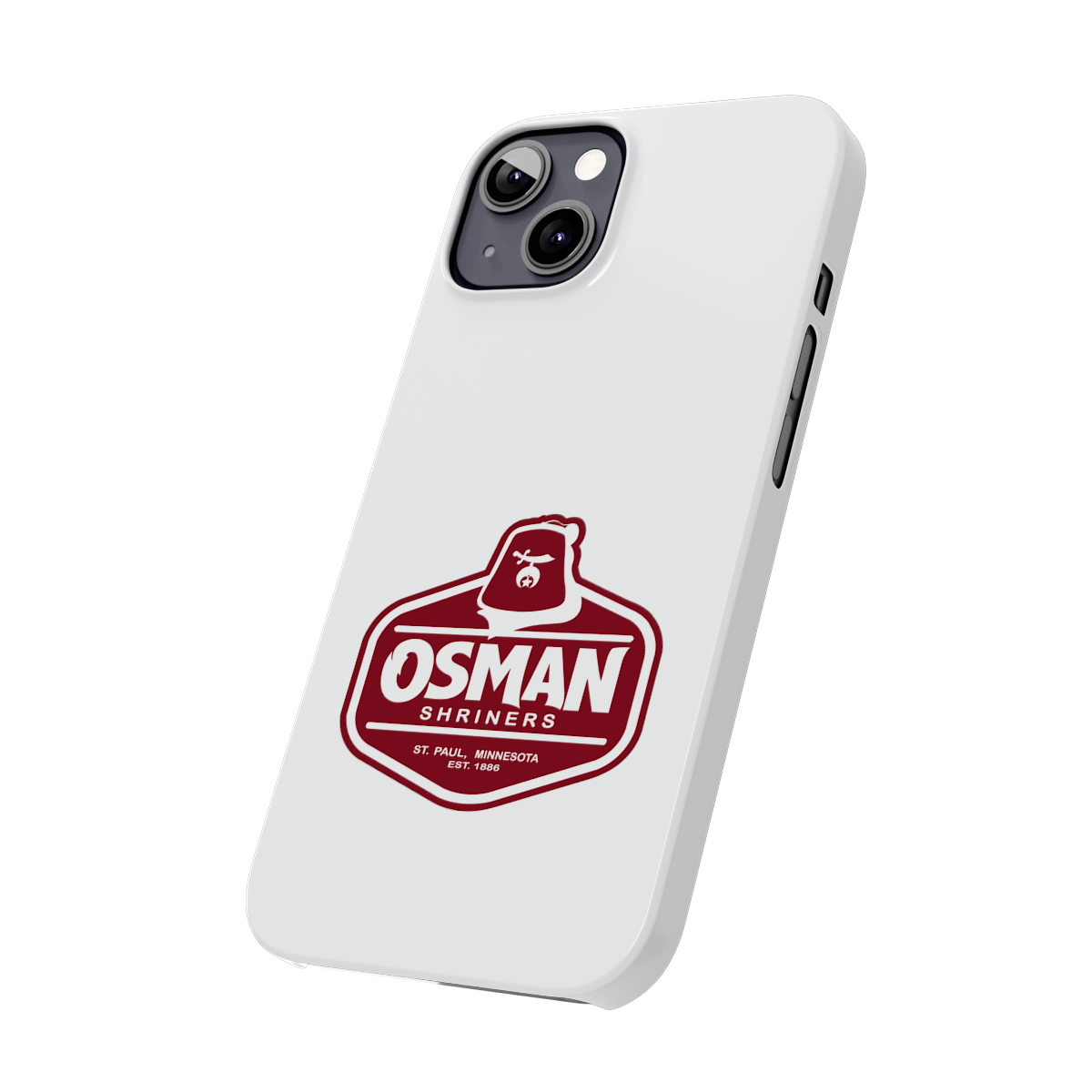 Osman Shrine Slim Phone Case White - Image 30