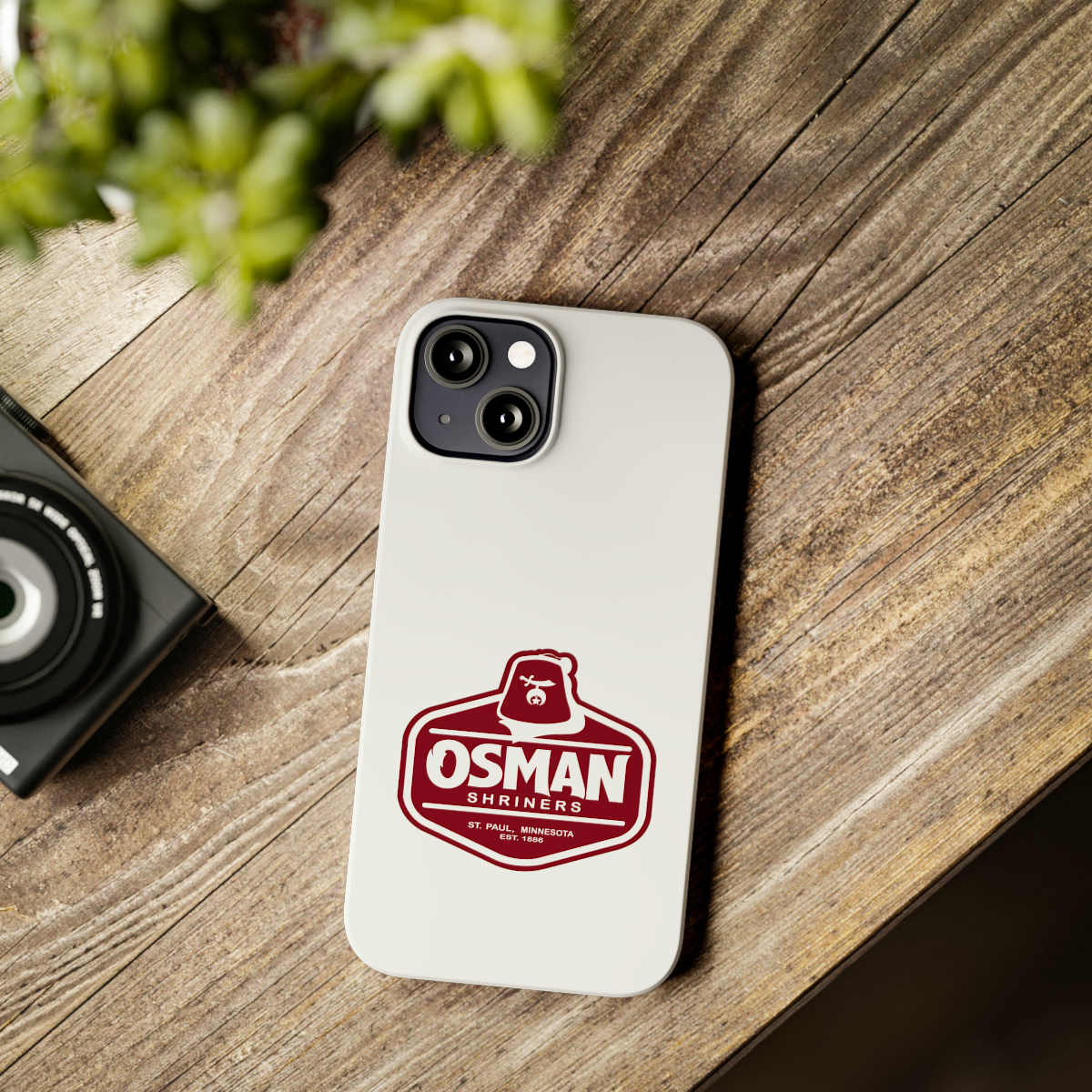 Osman Shrine Slim Phone Case White - Image 31