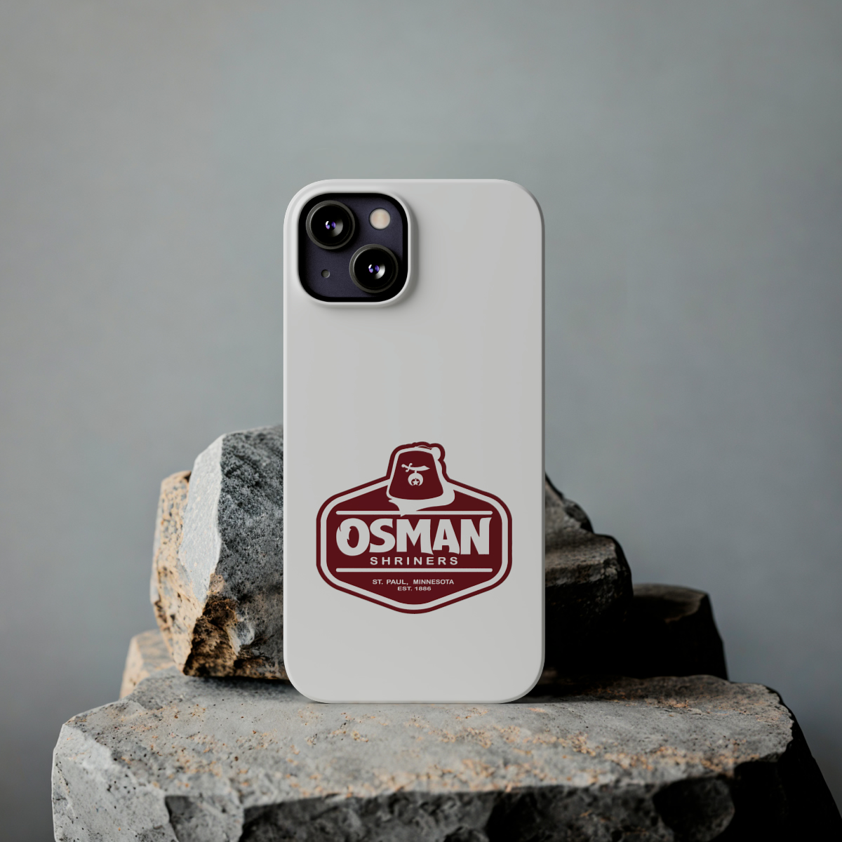 Osman Shrine Slim Phone Case White - Image 32
