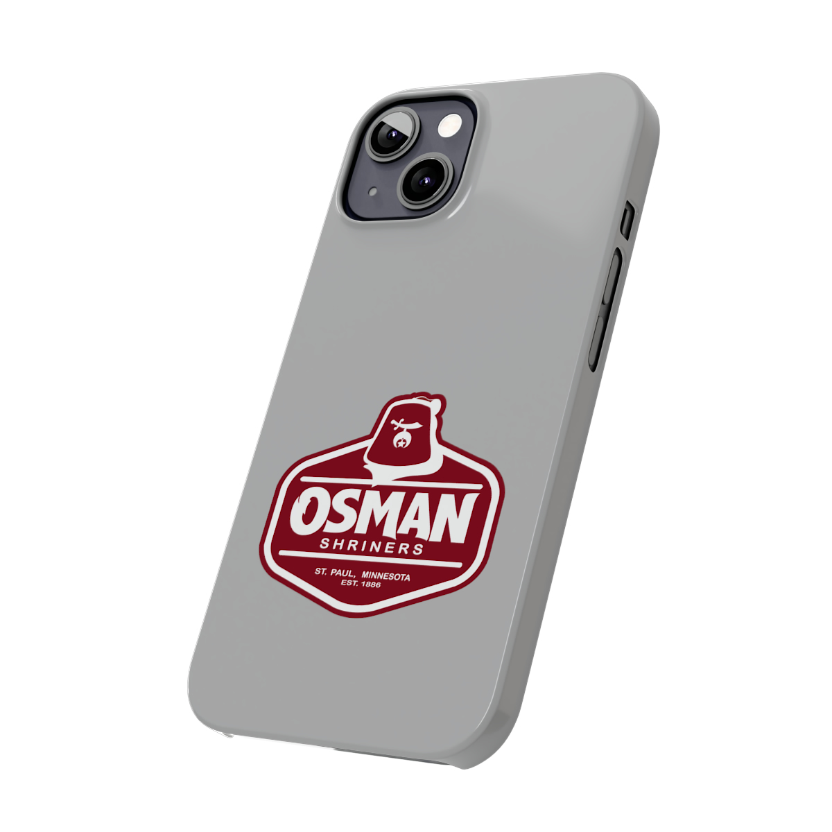 Osman Shrine Slim Phone Case Light Grey - Image 30
