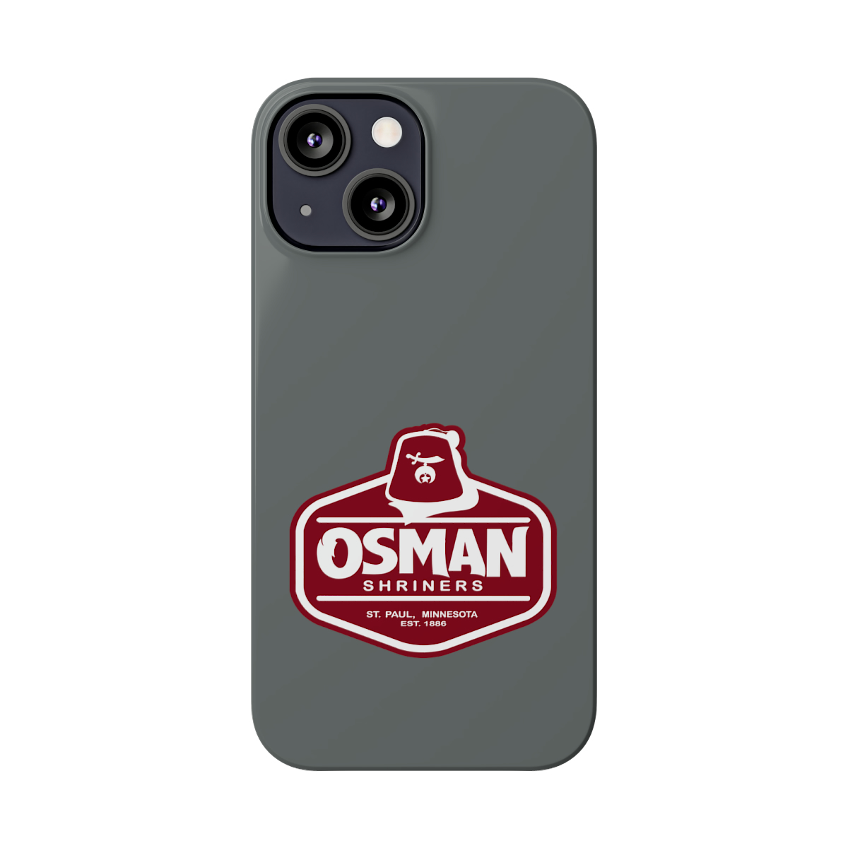 Osman Shrine Slim Phone Case Dark Grey - Image 34