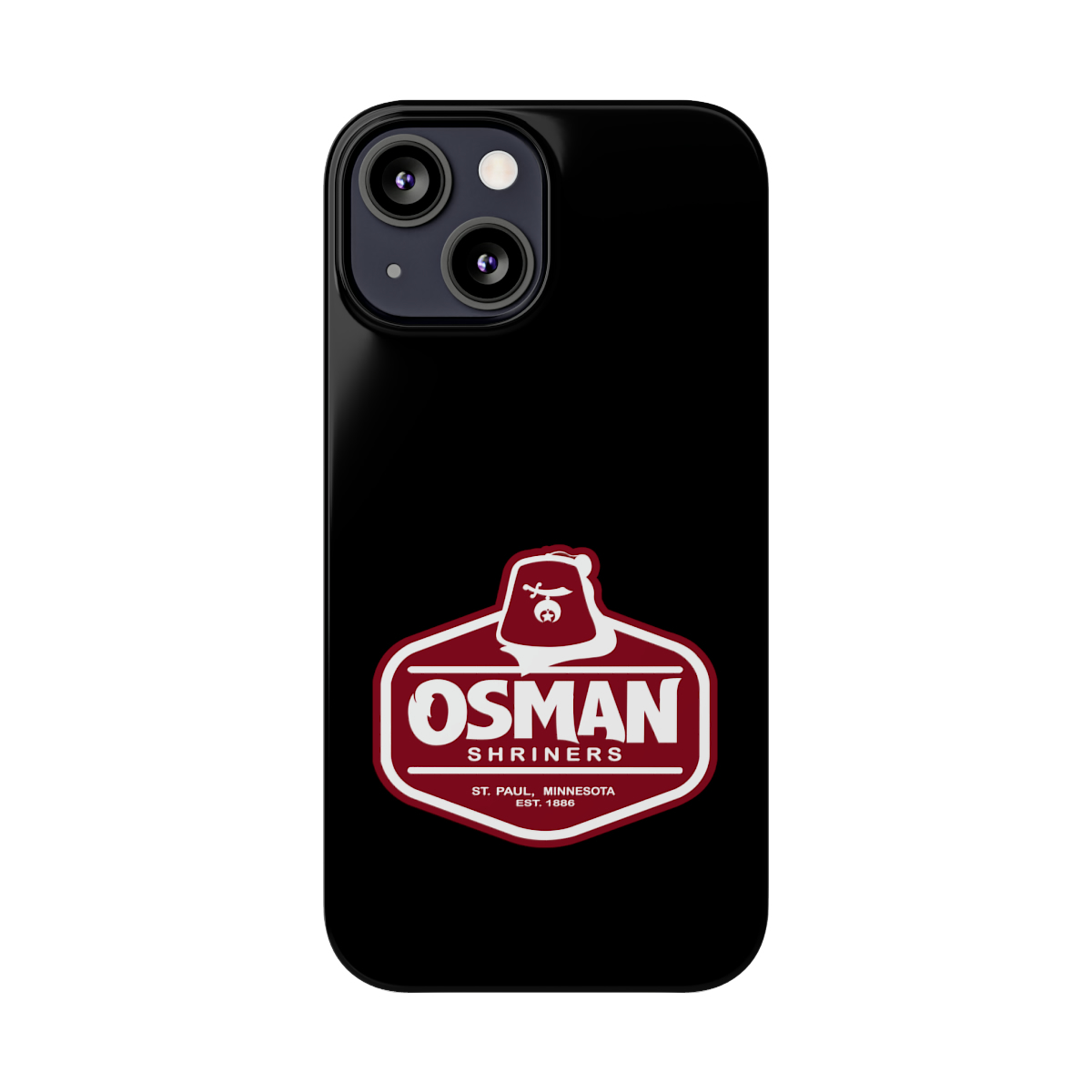 Osman Shrine Slim Phone Case Black - Image 34