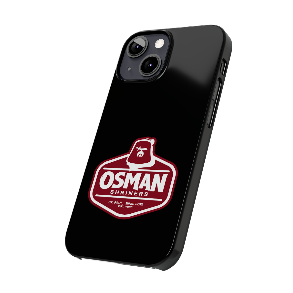 Osman Shrine Slim Phone Case Black - Image 35