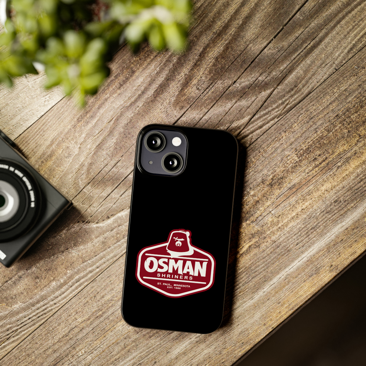 Osman Shrine Slim Phone Case Black - Image 36