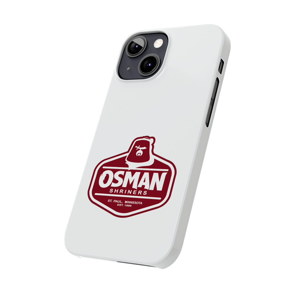 Osman Shrine Slim Phone Case White - Image 35