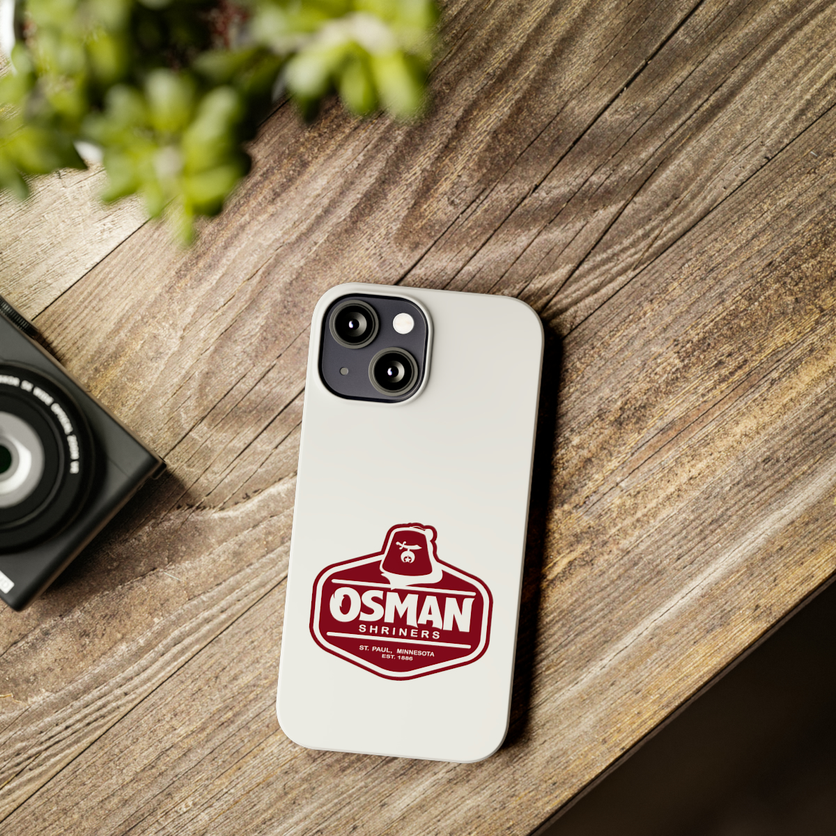 Osman Shrine Slim Phone Case White - Image 36