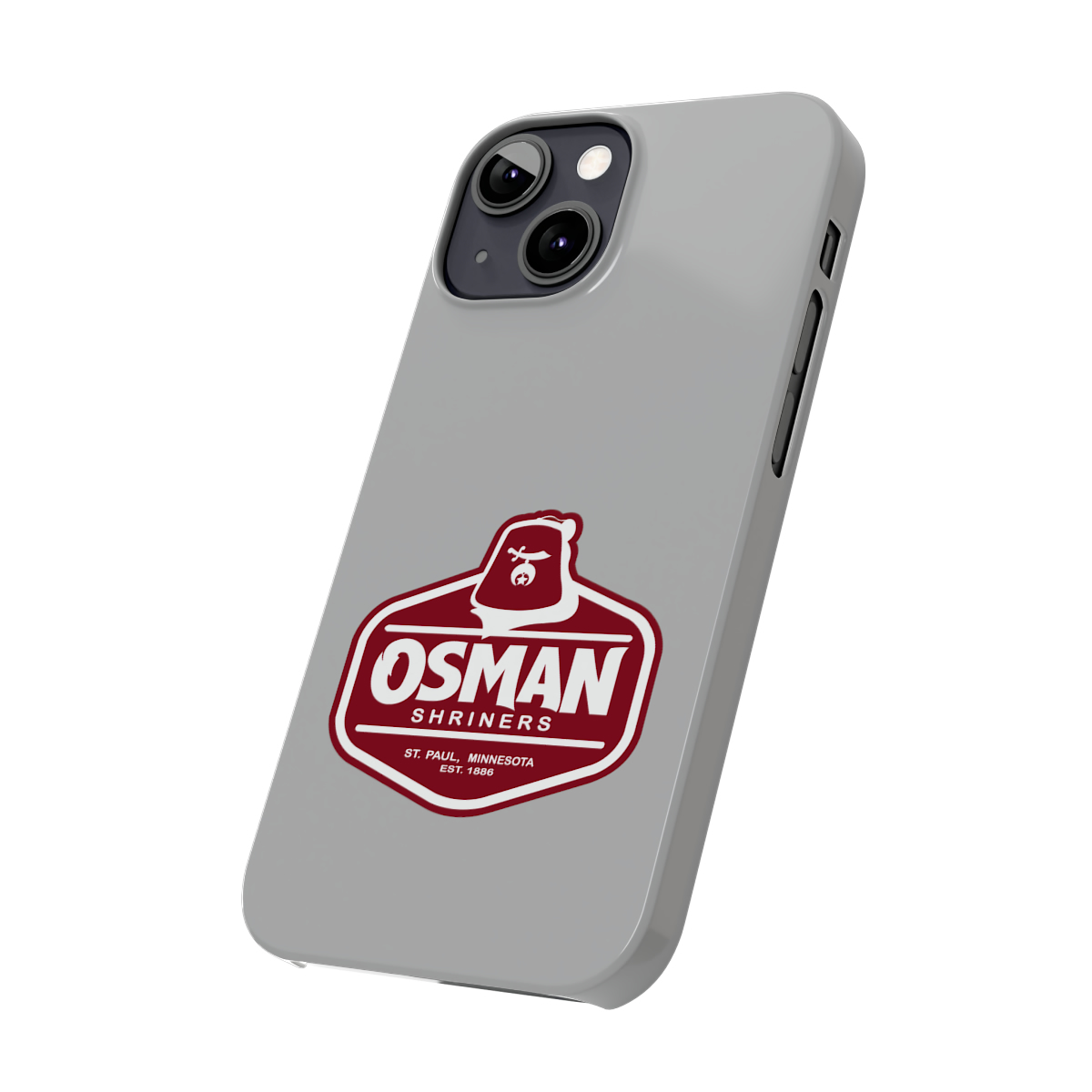 Osman Shrine Slim Phone Case Light Grey - Image 35