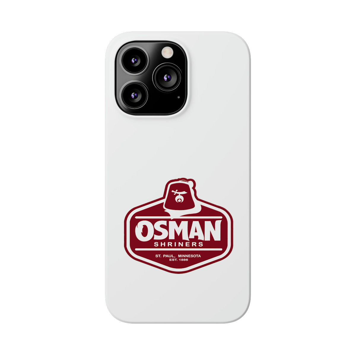 Osman Shrine Slim Phone Case White - Image 39