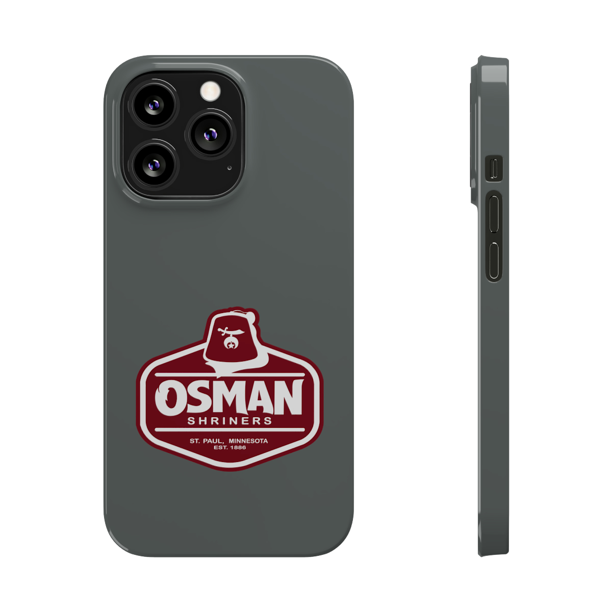 Osman Shrine Slim Phone Case Dark Grey - Image 38