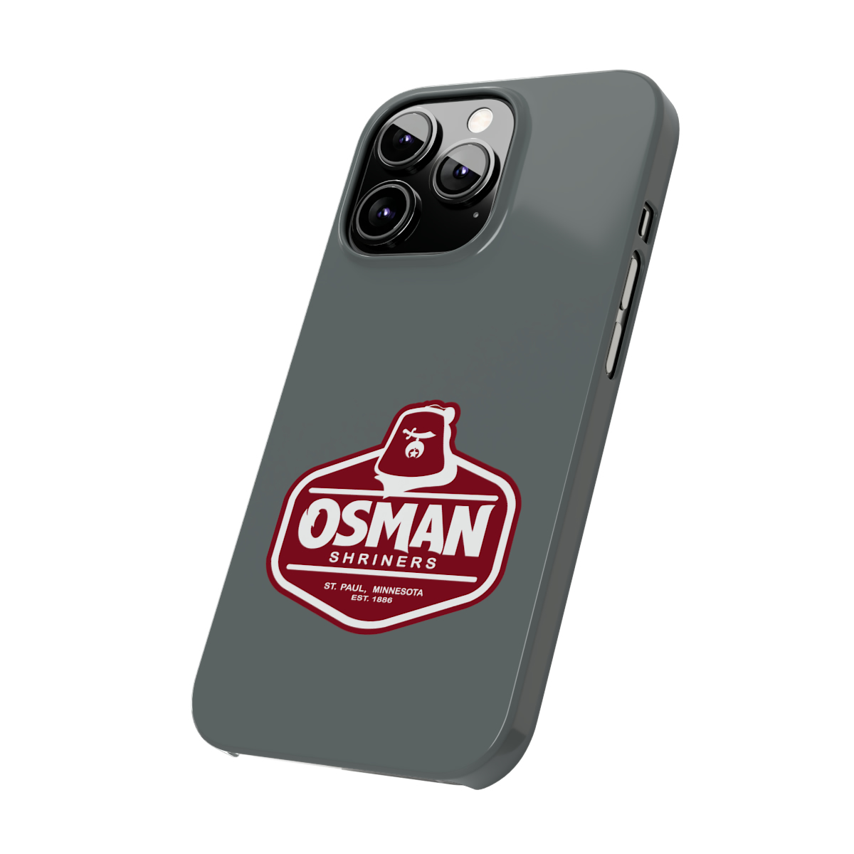Osman Shrine Slim Phone Case Dark Grey - Image 40