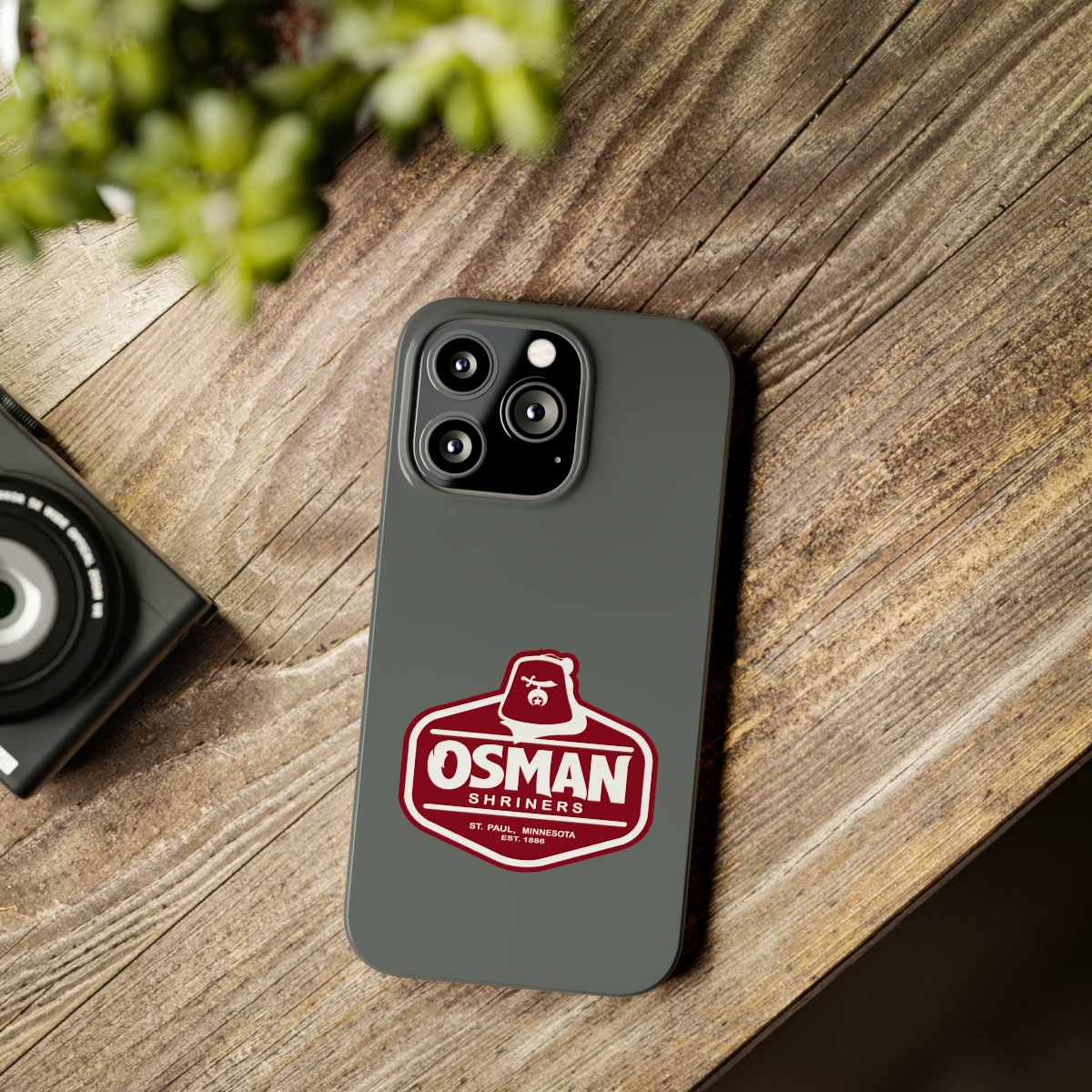 Osman Shrine Slim Phone Case Dark Grey - Image 41