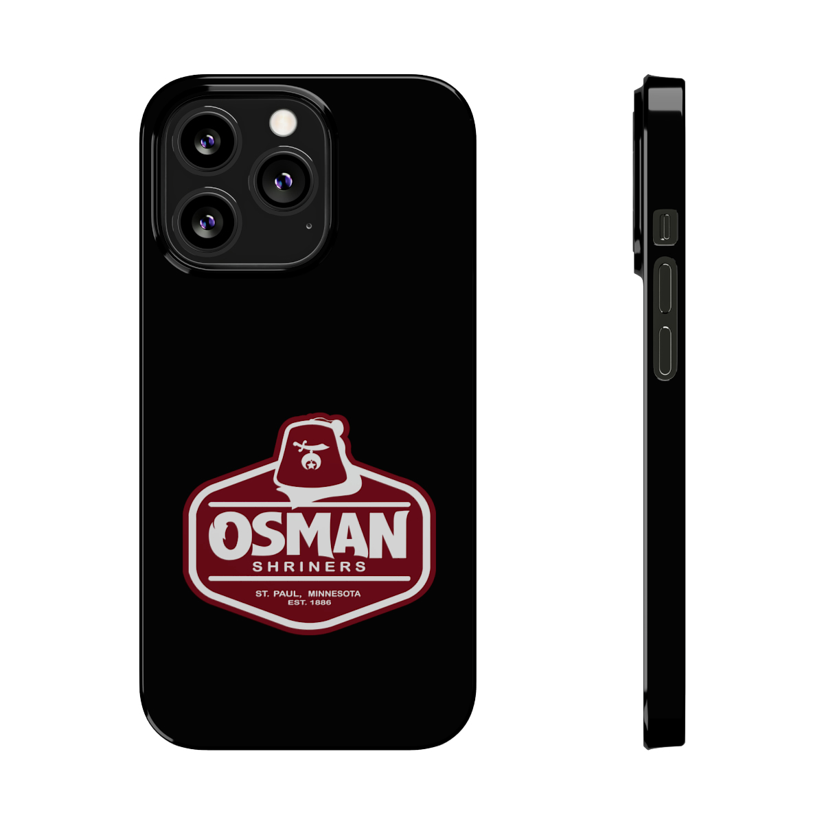 Osman Shrine Slim Phone Case Black - Image 38