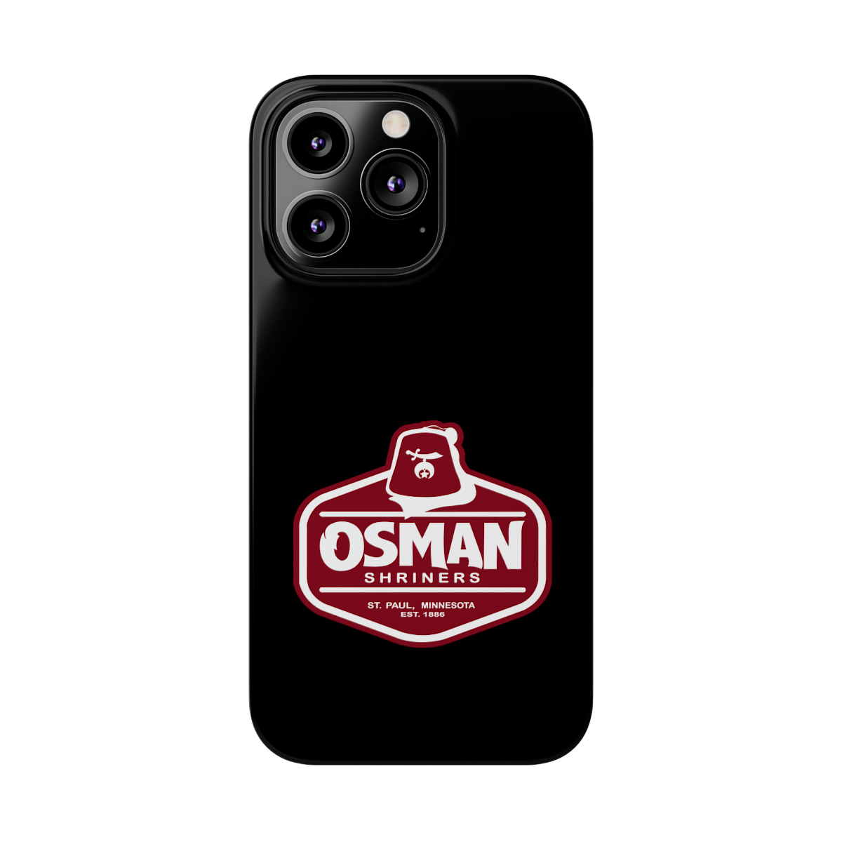 Osman Shrine Slim Phone Case Black - Image 39