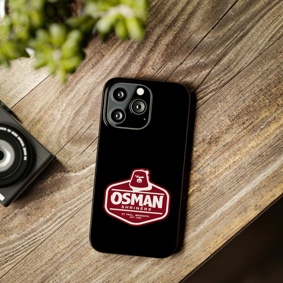 Osman Shrine Slim Phone Case Black - Image 41