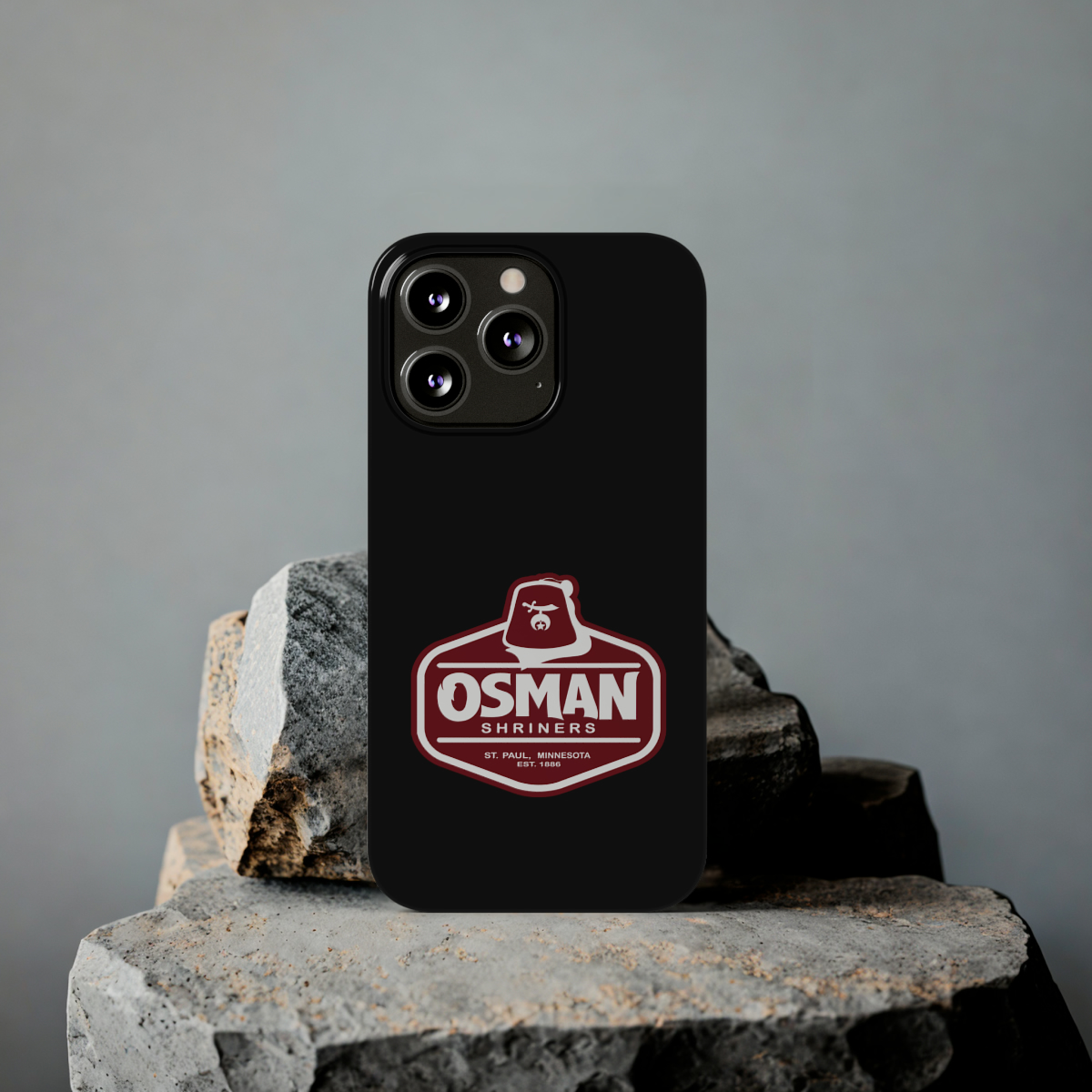 Osman Shrine Slim Phone Case Black - Image 42
