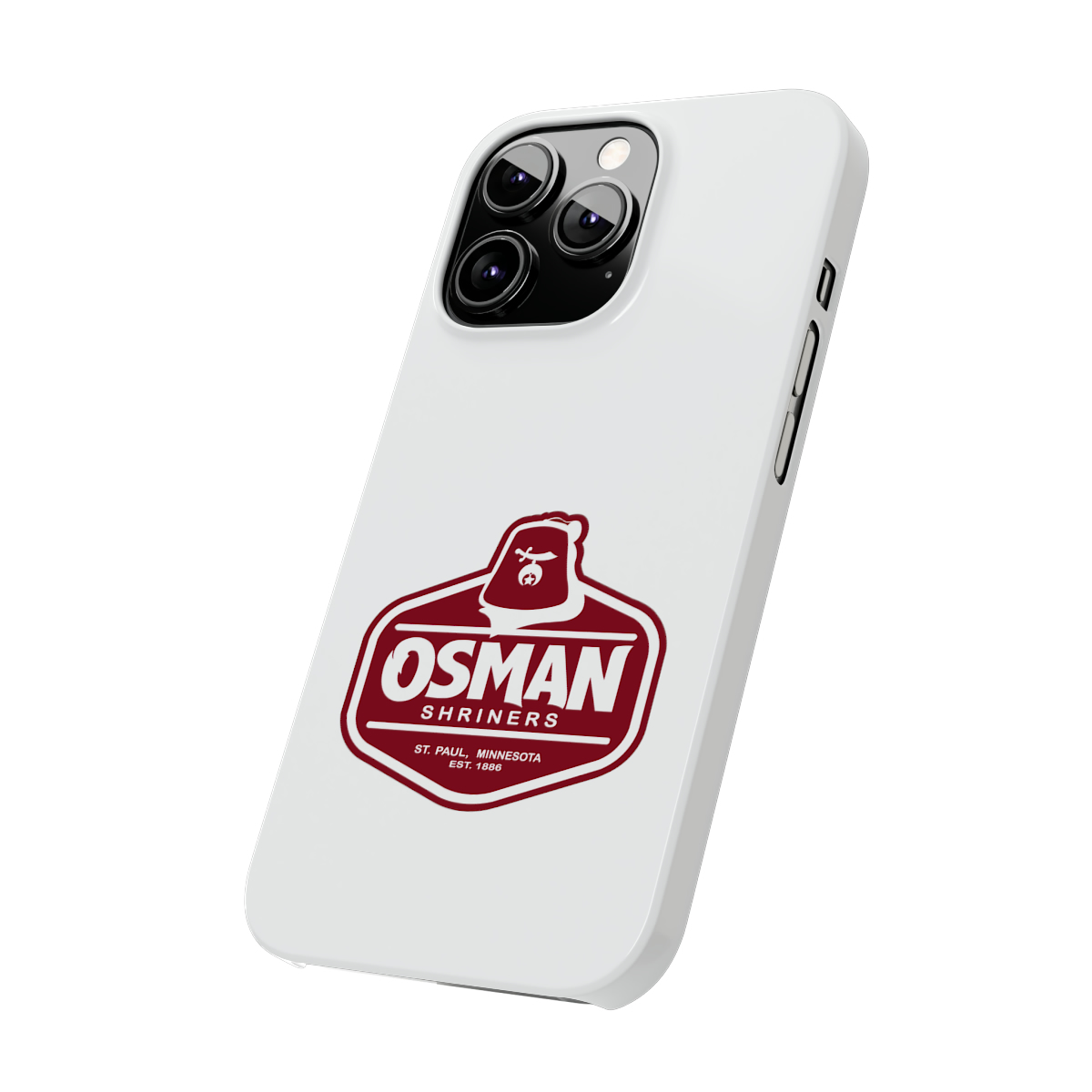 Osman Shrine Slim Phone Case White - Image 40