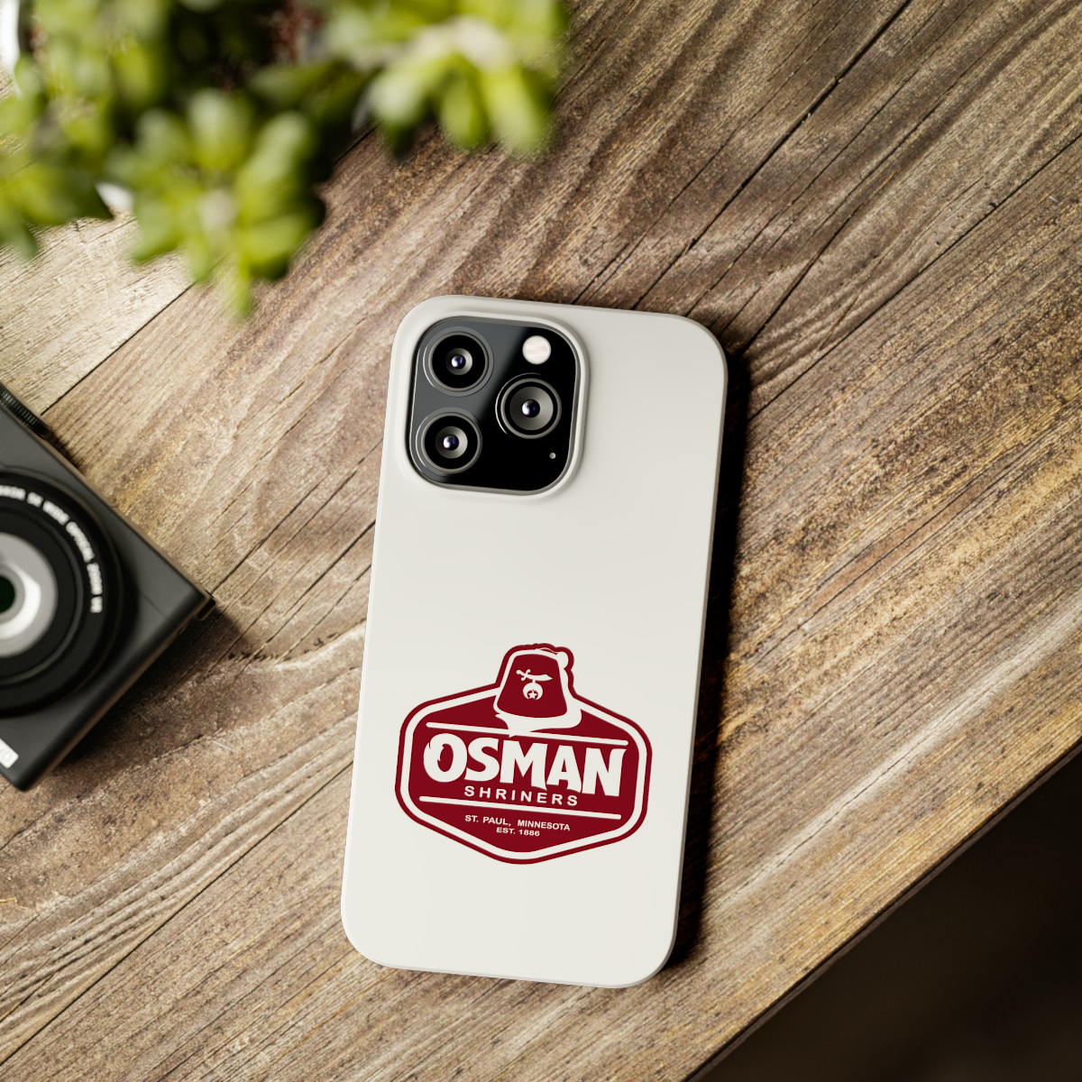 Osman Shrine Slim Phone Case White - Image 41