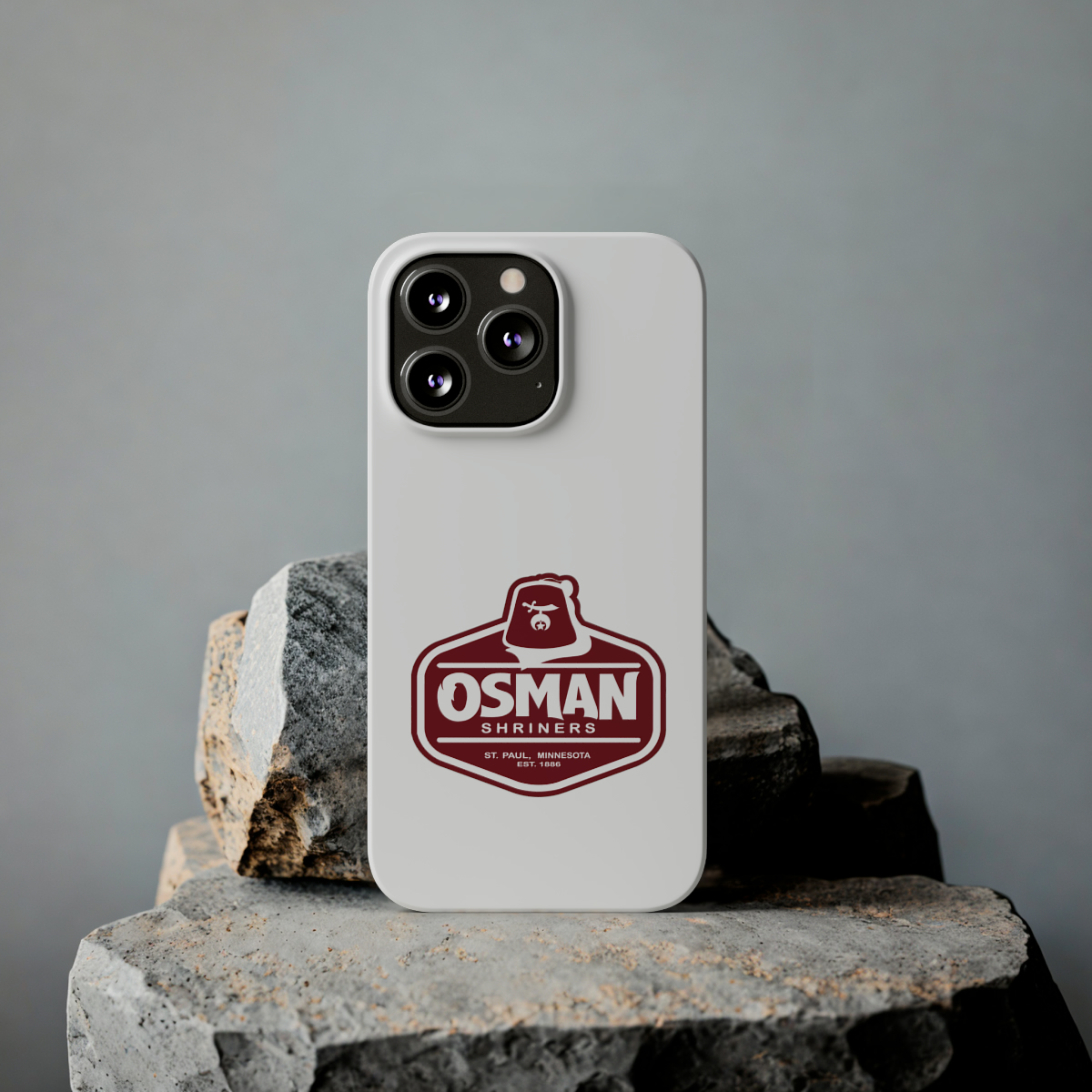 Osman Shrine Slim Phone Case White - Image 42