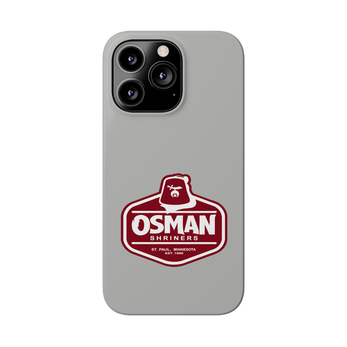 Osman Shrine Slim Phone Case Light Grey - Image 39