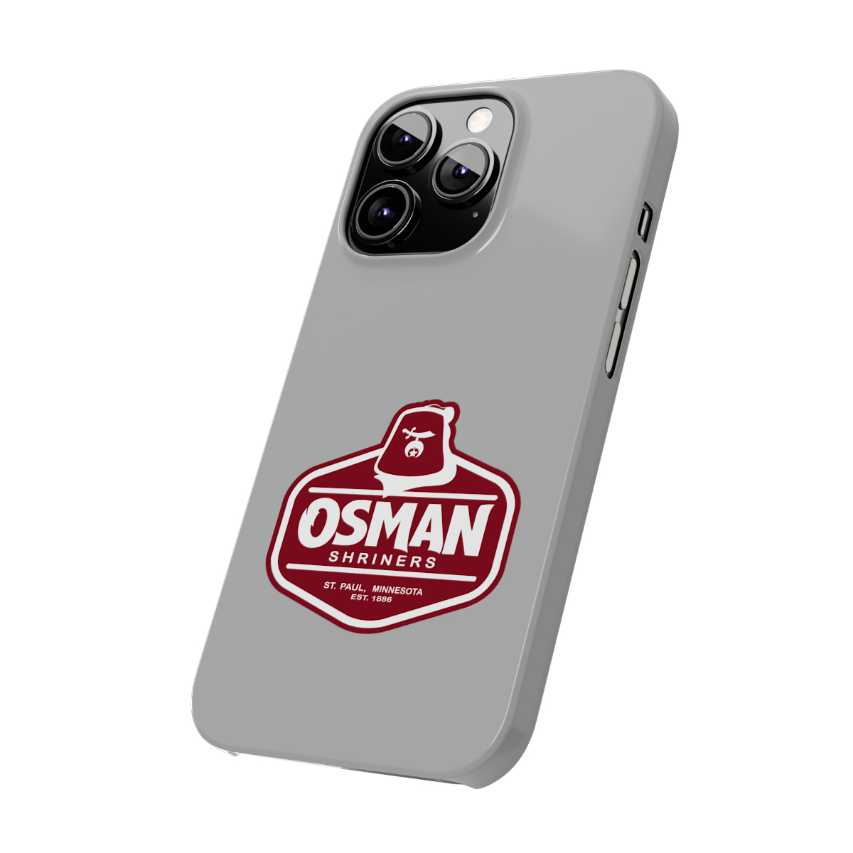 Osman Shrine Slim Phone Case Light Grey - Image 40