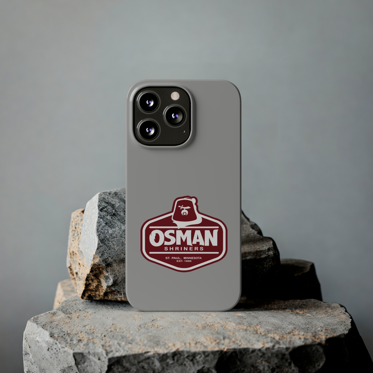 Osman Shrine Slim Phone Case Light Grey - Image 42