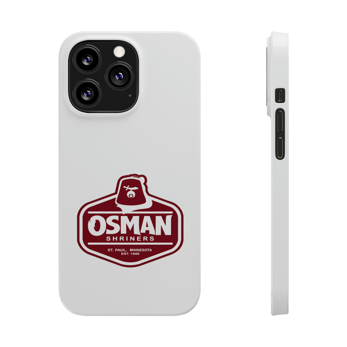 Osman Shrine Slim Phone Case White - Image 38