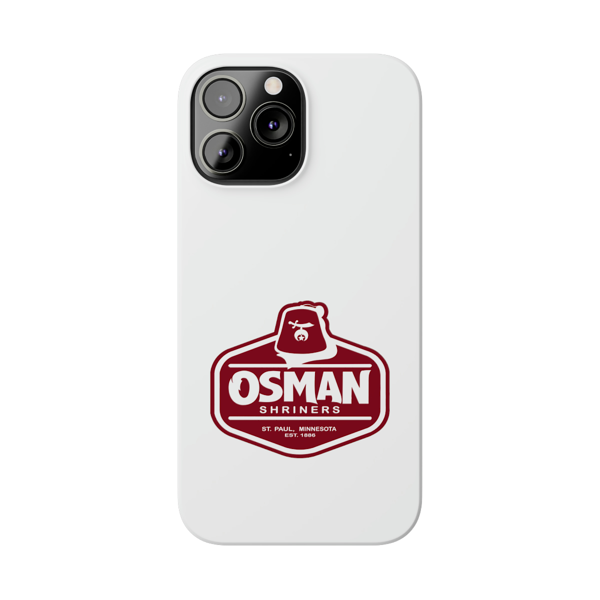 Osman Shrine Slim Phone Case White - Image 44