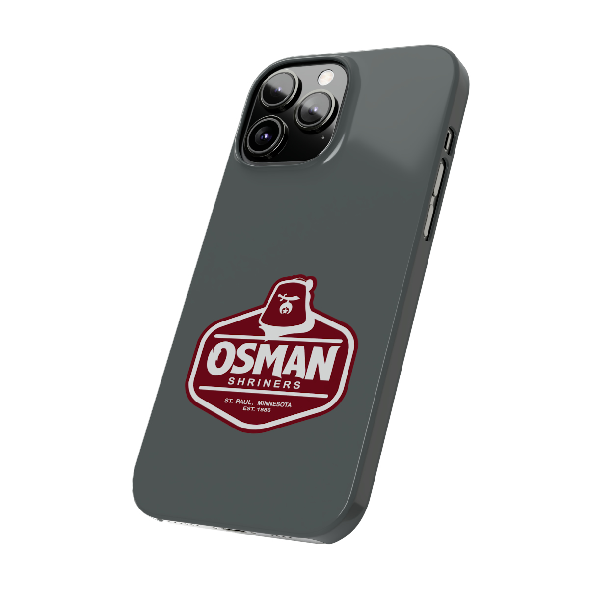 Osman Shrine Slim Phone Case Dark Grey - Image 45