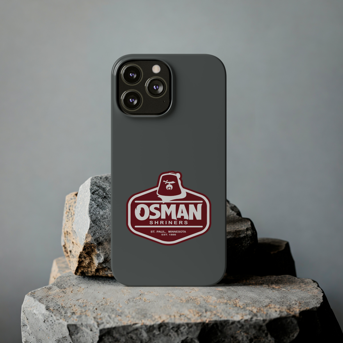 Osman Shrine Slim Phone Case Dark Grey - Image 47